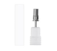 MIUYTRN Mandrin for ongles, petit Mini mandrin en acier for manucure, anneaux en papier de verre, support de foret, accessoires cuicui(Silver)