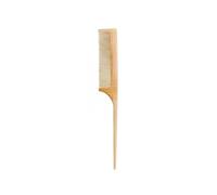 MIUYTRN Peigne à cheveux en bois de bambou naturel, 1 pièce, peigne à fourchette Afro antistatique for femmes, peigne en bois à dents rondes et larges, brosse à cheveux for femmes cuicui(Style B)