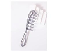 MIUYTRN Peigne à huile en plastique antistatique for hommes, 1 pièce, peigne requin à dents larges, tondeuse à cheveux bouclés, peigne de coiffure for Salon de coiffure cuicui(DaMeiChiShu-grey)