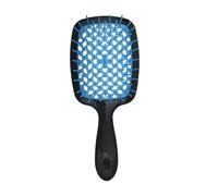MIUYTRN Peigne de coiffure moelleux, peigne de coiffure creux, peigne lissant en nid d'abeille, brosse de Massage de tête en plastique, brosse creuse sèche et humide cuicui(Silver)
