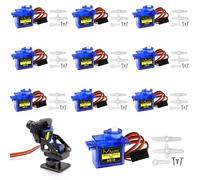 Miuzei 9G Micro Servomoteur à Engrenage Métal pour Avion RC & Modélisme