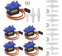 Miuzei 9G Micro Servomoteur à Engrenage Métal pour Avion RC & Modélisme