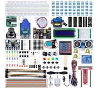 Miuzei Kit électronique pour Arduino & Raspberry Pi, 235 pièces, sans Carte | Extension sans carte, 58 leçons, 235+ pièces, LCD-Display, Capteur ultrason, RFID, Compatible ESP32/Pico