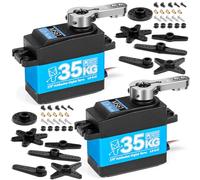 Miuzei Servo RC Servo 35 kg 270° Digital Servomoteur Boîte de Vitesses en Métal Étanche pour Voiture, Modélisme, Voiture 1/10 1/8 1:12 Robot Bras Avion 8,4 V Torque Servo + Moteur Servo de Direction