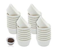 MIVAIUN 1000 pcs Petits Moules à Gâteaux en Papier Blanc Moules à Gâteaux en Papier, Moules à Muffins, Douilles à Gâteaux en Papier pour le Chocolat, Moules en Papier Sulfurisé pour Muffins (Blanc)