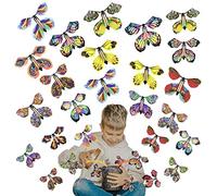 MIVAIUN 30PCS Magiques Papillons Volants Magic Butterfly Card Jouets Papillons Magiques Jouet à Remonter Papillon pour Cadeaux Surprises Cadeaux d'anniversaire Spectacles de Magie (30 Pièces)