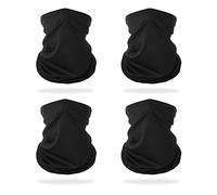 MIVAIUN 4 Pièces Tour de Cou Tubulaire Multiusage, Bandanas Multifonctionnels, Cache Cou Thermique pour Homme et Femme, Masque Bandeau de Sport pour Festivals de Musique, Équitation, Moto