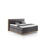 Mivano Levana Plateforme Chêne Microfibre Fuego Anthracite 200 x 200 cm