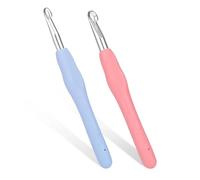 Mivanta Lot de 2 crochets multicolores de 7 mm et 8 mm - Convient pour les débutants pour apprendre à tricoter des pulls, écharpes, bonnets, oreillers