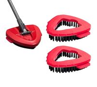 Mivanta Vileda Turbo Easywring Lot de 2 brosses de rechange pour balai à franges Vileda Turbo avec poils durs pour salle de bain, tête de rechange pour cuisine, baignoire et carrelage
