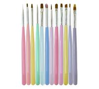 mivceklw Acrylic Nail Arts Pens, Nail Drawing Brush Set, Nail Arts Design Tools, Painting Nail Brushes, Nail Arts Brush Set With Striping Brushes And Dotting Tools For Women’s Nail