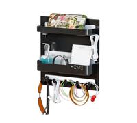 mivceklw Bedside Floating Shelf, Aesthetic Wall Shelf, Floating Bed Side Organizer, Space Saving Rack Strong Adhesive and No Drill Installation for Small Spaces and Dorm Rooms