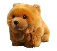 mivceklw Brown Chow Toy, Stuffed Animal Plush Toys, Soft Dog Doll for Kids and Adults, Realistic Animal Hug Toy for Boys Girls, Cuddly Bedtime Companion for Home Or Travel