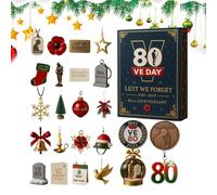 mivceklw Calendrier De Compte À Rebours Pour Noël - Décoration de l'Avent en acrylique 2D | 24 Jours D'Ornements Souvenir De Noël | Pour La Célébration Des Fêtes De Sur La Fenêtre Et
