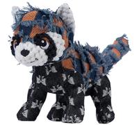 mivceklw Chew Toys for Puppy, Tough Squeaky Dog Toys, Plush Chewing Dog Toys, Bear Shape Pet Toy 25 x 18 x 11 cm for Training and Playing, Indoor, Outdoor, Home, Pets, Black Color