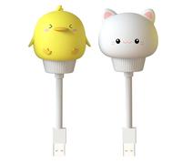 mivceklw Cute Usb Desk Lamp, Adjustable Gooseneck Led Light, Animal-Inspired Night Lamp, Remote-Controlled Brightness Settings, Soft Eye-Caring Glow, Made Of Pp Material, 7.5 * 2.7 * 2.4in
