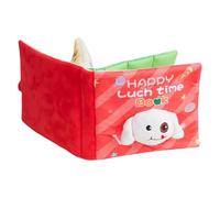 mivceklw Dog Puzzle Treat Book, Interactive Snuffle Plush Toy, Lunch Box Feeder, Engaging Feeding Mat, Mental Stimulation Activity Toy, Slow Eating Game for Small Medium Large Pets, 1 Piece