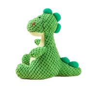 mivceklw Dog Squeaky Toy, Plush Dinosaur Chew, Anti-Stress Calming Design, Durabled Teething Aid, Perfect for Puppy Training Indoor Outdoor Play, Beach, Yard, Or at Home,24x21cm Green