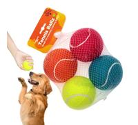 mivceklw Dog Toy Ball, The Dog's Balls, Chew Toys Pet Ball, Dog Chew Toy Balls, Squeaky Dog Ball, Squeaky Dog Ball (6.4cm/2.52 Inches/5cm/1.97 inches) for Aggressive Chewers, Multicolor
