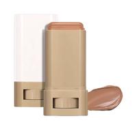 mivceklw Full Coverage Foundation Stick, Rotating Design Makeup, Natural Finish Concealer, Longwear Beauty Balm Multiuse Shades Ideal for Daily Makeup Routine, 1.65x2.44 Inches