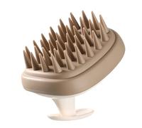 mivceklw Hair Shampoo Brush, Double-Sided Scalp Massager, Soft Silicone Bristle Scrubber, Ergonomic Grip Design, Deep Cleaning & Relaxation, Abs, Silicone Material, 3.7x2.95x3.78in
