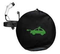 mivceklw Jumper Cable Bag, Ev Charging Cable Organizer, Heavy-Duty Weatherproof Protective Case, Toolbag for Electric Vehicle Accessories, RV Power Cord Roadside Use, 14.17x14.17x3.94 inches