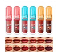 mivceklw Lip Gloss Set, Glossy, 6 Pieces Nourishing Brim Gentle Lipstick, Natural Balm Shine for Women Beginners and Professionals Daily Wear, 4.7ml