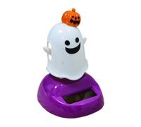 mivceklw Ornements de tableau de bord de voiture - Statue d'Halloween fantôme à énergie solaire | Accessoires d'intérieur automobiles pour véhicule, camping-car, voiture, maison, bureau