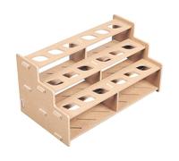 mivceklw Paint Tube Organizer | 3 Layer Wood Art Tubes Brushes Holder Stand | Holds up to 18 Bottles, Painting Organizers and Storage for Artists, Art Lovers
