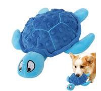 mivceklw Plush Dog Toy, Squeaky Dog Toy, Chew Dog Toy, Squeaky Sea Turtle Toys with Plush Squeaky, Soft Texture and Sound 9,84 x 7,87 Inches for Small and Medium Dogs (Multicolor)