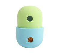 mivceklw Silicone Food Dispensing Ball, Pet Treat Puzzle Toy, Slow Feeder, Interactive Teething Toy Durabled Non Toxic Design Ideal for Puppy Development, 3.15x2.87x4.61 inches