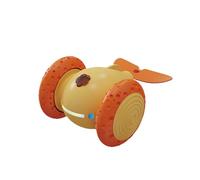 mivceklw Sleek Design Cat Rolling Toy, Electric Smart Cat Toy, Interactive Cat Toy, Rechargeable Cat Toy 7 x 5 x 4 cm for Present, Pet Cat, Indoor, Blue, Yellow, Cyan Blue Color