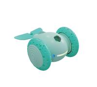 mivceklw Sleek Design Cat Rolling Toy, Electric Smart Cat Toy, Interactive Cat Toy, Rechargeable Cat Toy 7 x 5 x 4 cm for Present, Pet Cat, Indoor, Blue, Yellow, Cyan Blue Color
