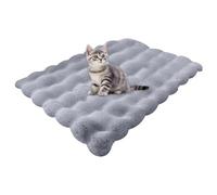 mivceklw Sleek Good Design Cat Bed, Sturdy Dog Sleeping Mat, Pet Warming Mat, Decorative Washable Cat Bed 60 x 40 cm for Home, Indoor, Living Room, Bed Room, White, Gray, Kaki Color