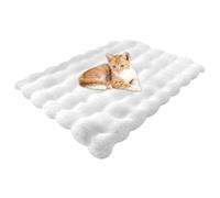 mivceklw Sleek Good Design Cat Bed, Sturdy Dog Sleeping Mat, Pet Warming Mat, Decorative Washable Cat Bed 60 x 40 cm for Home, Indoor, Living Room, Bed Room, White, Gray, Kaki Color
