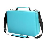 mivceklw Sleek Marker Storage Case, grand crayon organisateur sac, Sturdy Portable Marker Holder, School Supply Storage Container 35 x 26 x 13 cm pour Gel Pen, Watercolor Pencil, Present, Cyan Blue,