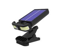 mivceklw Solar Outdoor Fence Lights, Motion Sensor Clip Floodlight, Waterproof Wireless Design, Cool White Led Ideal for Garden Patio Garage Balcony Driveway Use, 1 Piece