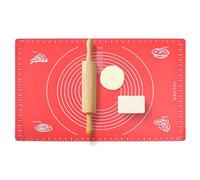 mivceklw Tapis de cuisson pour pâtisserie,Doublures antiadhésives pour rouler la pâte avec mesure - Accessoires de cuisine Feuille de cuisson pour comptoir, Pâte à Fondant Fondant