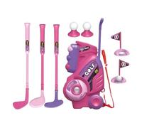mivceklw Toddler Golf Set, Kids Sports Toy, Learning Activity, Lightweight Clubs and Balls Colorful Carry Bag for Backyard Outdoor Game Home Party, 8.66x5.31x14.37 inches