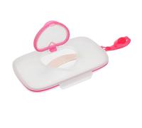 mivceklw Travel Wipes Case, Small Wet Wipes Container, Tissues Handle Design, Dust-Proof Heart Shape Opening, Convenient for Mall Shopping & On-the-Go, 8.4 * 4.9 * 1.1in