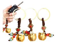 mivceklw Vintage Key Chain - Luck & Auspicious Keyring Ornament | Decorative Purse Charm Keychain Stylish Accessory for Women, Men, Kids, Children, Everyday Carry or Bag Decoration