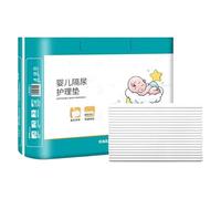 mivceklw Waterproof Changing Pad Sheet, 40x Diaper Pads, Leak-Proof Mattress Protector, Breathable Baby Mat for Parents, Double Leakage Prevention Design, 17.72x23.62in