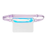 mivceklw Waterproof Fanny Pack, Clear Waist Purse, Phone Wallet, Adjustable Shoulder Strap, Secure Zipper Closure, Lightweight, for All Fit, Endurable Material, 8.66x6.89in