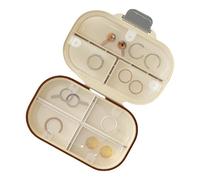 mivceklw Weekly Pill Organizer, Silicone Medicine Case, 7 Slot Travel Box, Moisture Proof Storage, Compact Pocket Size, Fish Oil Supplement Holder, On-the-Go Use