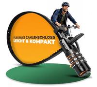 MIVELO Antivol de serre-câbles - Serre-câbles avec code numérique pour vélo, casque, scooter, etc. - Antivol à combinaison léger pour vélo de route et gravel - Antivol de vélo pour enfants (50 cm avec