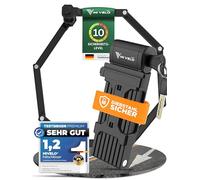 MIVELO Antivol pliable pour vélo - Haute sécurité - 120 cm de long - Avec clé - Support inclus - Idéal pour vélo électrique, VTT et vélo de route