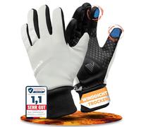 MIVELO Gants de cyclisme pour homme et femme - Imperméables et avec rembourrage ergonomique - Gants compatibles avec écran tactile - Gants d'hiver et de transition - Gants (réfléchissants, XXL