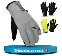 MIVELO Gants d'hiver coupe-vent et imperméables - Gants chauds avec isolation 3M pour homme et femme - Gants de cyclisme avec fonction écran tactile - Antidérapants et respirants (réfléchissants, S)