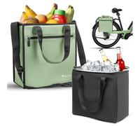 MIVELO Sacoche de vélo pour porte-bagages - Sac de courses pour vélo Shopper - Sacoche de porte-bagages avec sac isotherme amovible - Sac de rangement, sac de transport et sac à bandoulière - 25 l