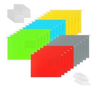 MIVIDE 25pcs Dossiers Suspendus A4, Dossier Suspendu Papier avec Onglets, 5 Couleurs Dossier Suspendus pour Bureau, École, Maison, Travail, Organisation